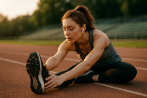 stretching