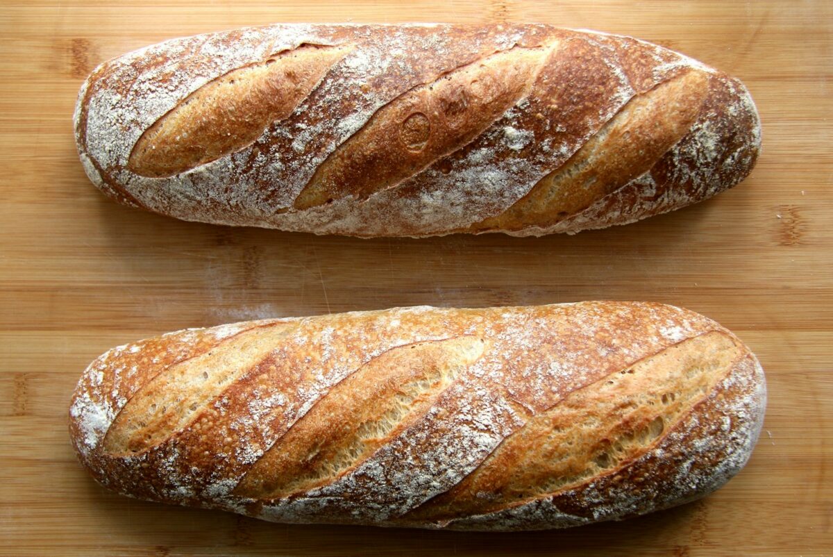 Pain au levain croustillant, fermentation lente et digestion